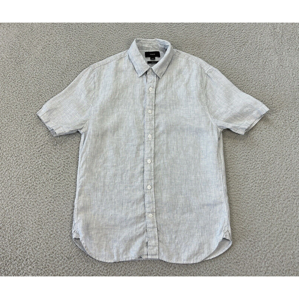 Vince Light Gray Casual Button Down Shirt